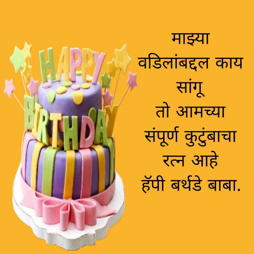 Heart Touching Birthday Wishes For Father In Marathi